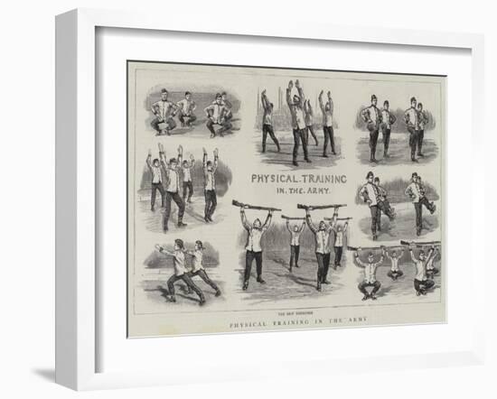 Physical Training in the Army-null-Framed Giclee Print