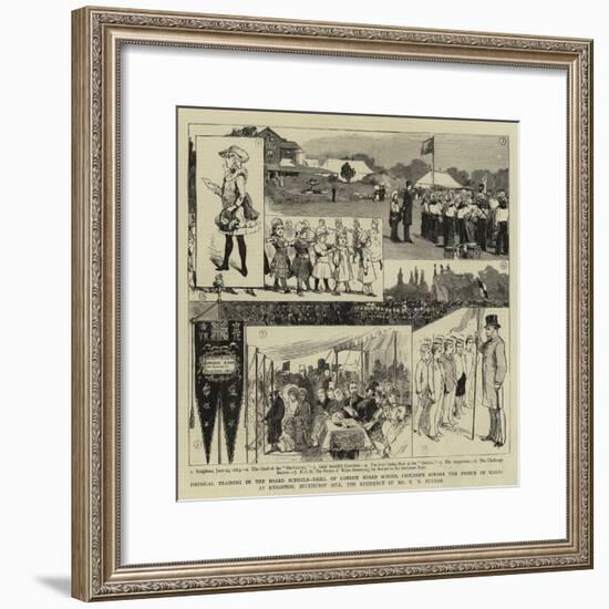 Physical Training in the Board Schools-null-Framed Giclee Print