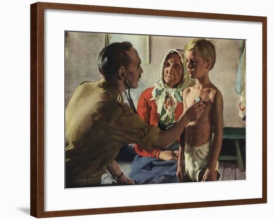 Physician and Patient-null-Framed Giclee Print