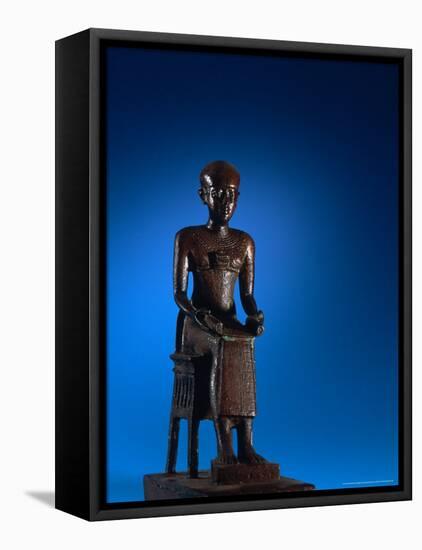 Physician, Statue of Imhotep, Tomb of Qar, Egypt-Kenneth Garrett-Framed Premier Image Canvas