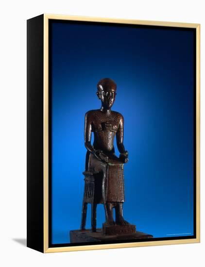 Physician, Statue of Imhotep, Tomb of Qar, Egypt-Kenneth Garrett-Framed Premier Image Canvas