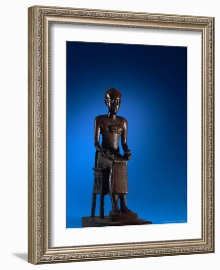 Physician, Statue of Imhotep, Tomb of Qar, Egypt-Kenneth Garrett-Framed Photographic Print