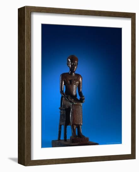 Physician, Statue of Imhotep, Tomb of Qar, Egypt-Kenneth Garrett-Framed Photographic Print