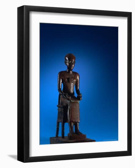 Physician, Statue of Imhotep, Tomb of Qar, Egypt-Kenneth Garrett-Framed Photographic Print