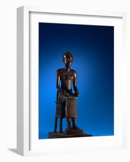 Physician, Statue of Imhotep, Tomb of Qar, Egypt-Kenneth Garrett-Framed Photographic Print