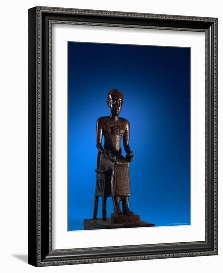 Physician, Statue of Imhotep, Tomb of Qar, Egypt-Kenneth Garrett-Framed Photographic Print