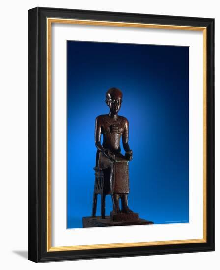 Physician, Statue of Imhotep, Tomb of Qar, Egypt-Kenneth Garrett-Framed Photographic Print