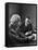 Physicist J. Robert Oppenheimer Discusses Theory of Matter with Famed Physicist Dr. Albert Einstein-Alfred Eisenstaedt-Framed Premier Image Canvas