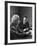 Physicist J. Robert Oppenheimer Discusses Theory of Matter with Famed Physicist Dr. Albert Einstein-Alfred Eisenstaedt-Framed Premium Photographic Print