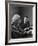 Physicist J. Robert Oppenheimer Discusses Theory of Matter with Famed Physicist Dr. Albert Einstein-Alfred Eisenstaedt-Framed Premium Photographic Print