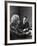 Physicist J. Robert Oppenheimer Discusses Theory of Matter with Famed Physicist Dr. Albert Einstein-Alfred Eisenstaedt-Framed Premium Photographic Print