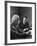 Physicist J. Robert Oppenheimer Discusses Theory of Matter with Famed Physicist Dr. Albert Einstein-Alfred Eisenstaedt-Framed Premium Photographic Print