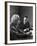 Physicist J. Robert Oppenheimer Discusses Theory of Matter with Famed Physicist Dr. Albert Einstein-Alfred Eisenstaedt-Framed Premium Photographic Print