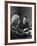 Physicist J. Robert Oppenheimer Discusses Theory of Matter with Famed Physicist Dr. Albert Einstein-Alfred Eisenstaedt-Framed Premium Photographic Print