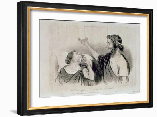 Physiognomy of the Characters of Classical Tragedy; "Yes, it Is Agamemnon Your King Who Awakens…-Honore Daumier-Framed Giclee Print