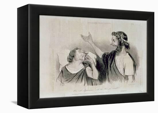 Physiognomy of the Characters of Classical Tragedy; "Yes, it Is Agamemnon Your King Who Awakens…-Honore Daumier-Framed Premier Image Canvas