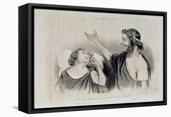 Physiognomy of the Characters of Classical Tragedy; "Yes, it Is Agamemnon Your King Who Awakens…-Honore Daumier-Framed Premier Image Canvas
