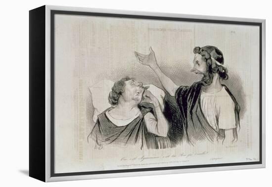 Physiognomy of the Characters of Classical Tragedy; "Yes, it Is Agamemnon Your King Who Awakens…-Honore Daumier-Framed Premier Image Canvas