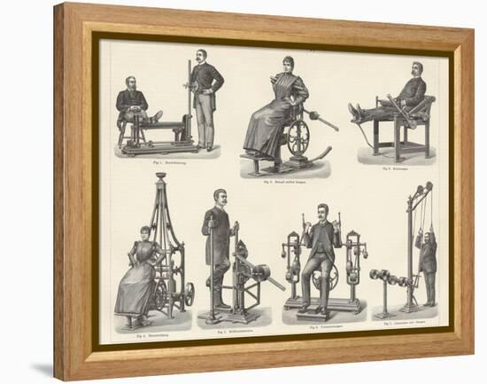 Physiotherapy Book Illustration-null-Framed Premier Image Canvas