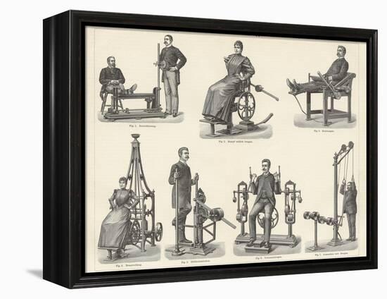 Physiotherapy Book Illustration-null-Framed Premier Image Canvas