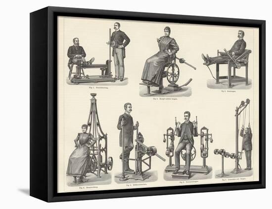 Physiotherapy Book Illustration-null-Framed Premier Image Canvas