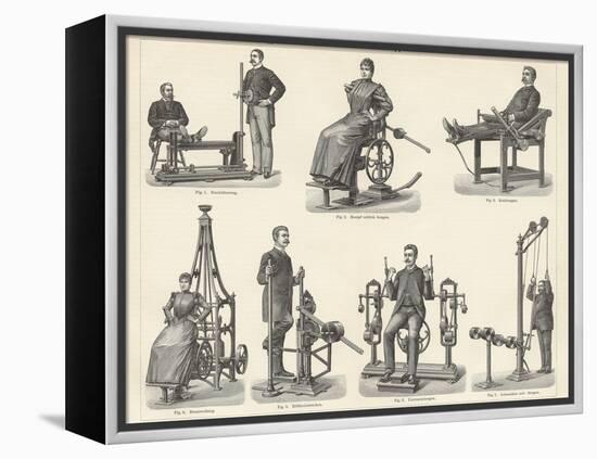 Physiotherapy Book Illustration-null-Framed Premier Image Canvas