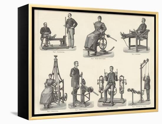 Physiotherapy Book Illustration-null-Framed Premier Image Canvas