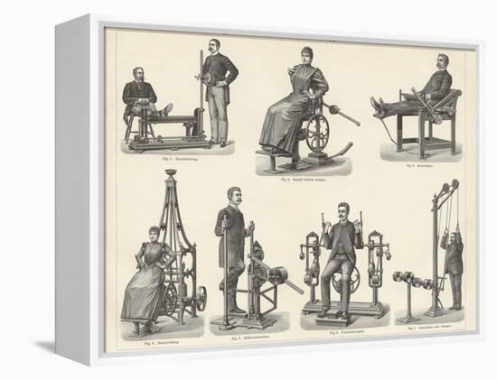 Physiotherapy Book Illustration-null-Framed Premier Image Canvas