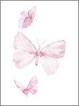 Pink Butterflys III-PI Juvenile-Stretched Canvas
