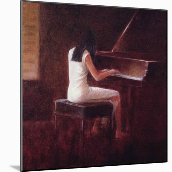 Pianist, Hanoi (Oil on Canvas)-Lincoln Seligman-Mounted Giclee Print