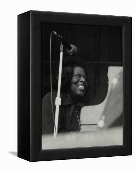 Pianist Mary Lou Williams at the Newport Jazz Festival, Ayresome Park, Middlesbrough, July 1978-Denis Williams-Framed Premier Image Canvas