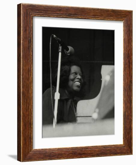 Pianist Mary Lou Williams at the Newport Jazz Festival, Ayresome Park, Middlesbrough, July 1978-Denis Williams-Framed Photographic Print