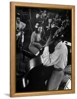 Pianist Mary Lou Williams Playing a Boogie Woogie Selection-Gjon Mili-Framed Premier Image Canvas