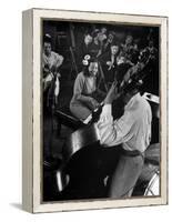 Pianist Mary Lou Williams Playing a Boogie Woogie Selection-Gjon Mili-Framed Premier Image Canvas