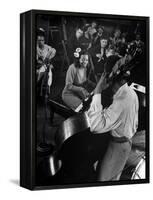 Pianist Mary Lou Williams Playing a Boogie Woogie Selection-Gjon Mili-Framed Premier Image Canvas