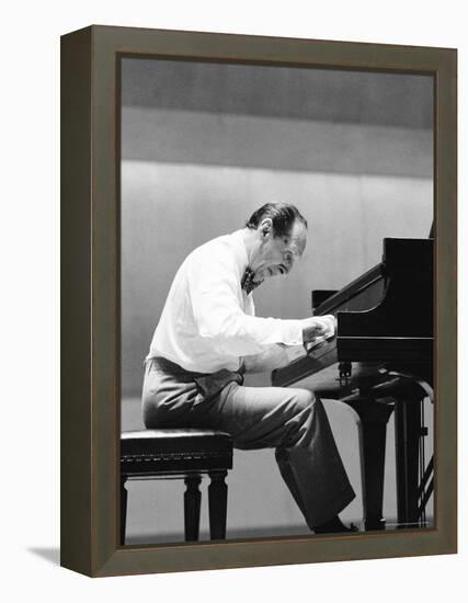 Pianist Vladimir Horowitz Rehearsing Before a Concert-Alfred Eisenstaedt-Framed Premier Image Canvas