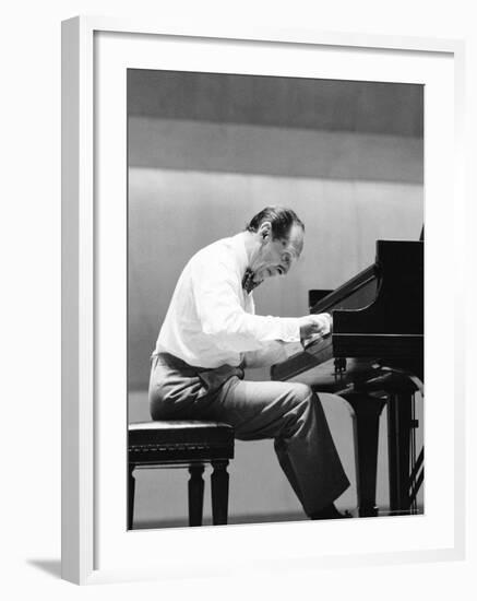 Pianist Vladimir Horowitz Rehearsing Before a Concert-Alfred Eisenstaedt-Framed Premium Photographic Print