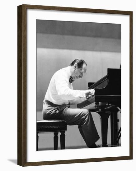 Pianist Vladimir Horowitz Rehearsing Before a Concert-Alfred Eisenstaedt-Framed Premium Photographic Print