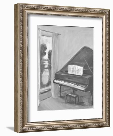 PIANO #2 BW-ALLAYN STEVENS-Framed Art Print