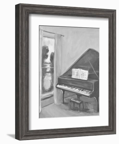 PIANO #2 BW-ALLAYN STEVENS-Framed Art Print