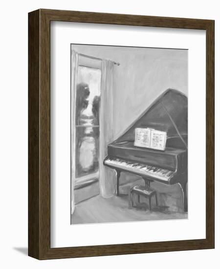 PIANO #2 BW-ALLAYN STEVENS-Framed Art Print