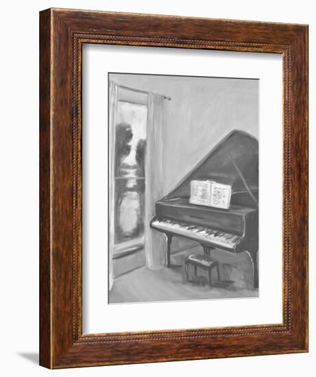 PIANO #2 BW-ALLAYN STEVENS-Framed Art Print