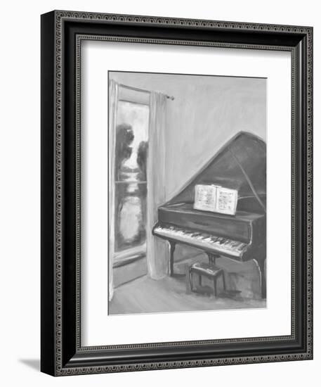 PIANO #2 BW-ALLAYN STEVENS-Framed Art Print