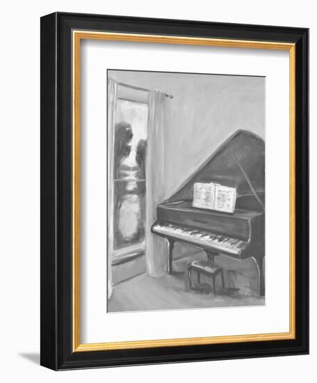 PIANO #2 BW-ALLAYN STEVENS-Framed Art Print