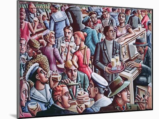 Piano Bar, 1998-PJ Crook-Mounted Giclee Print