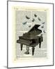 Piano & Butterflies-Marion Mcconaghie-Mounted Art Print