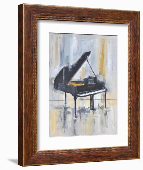 PIANO IN GOLD #2-ALLAYN STEVENS-Framed Art Print