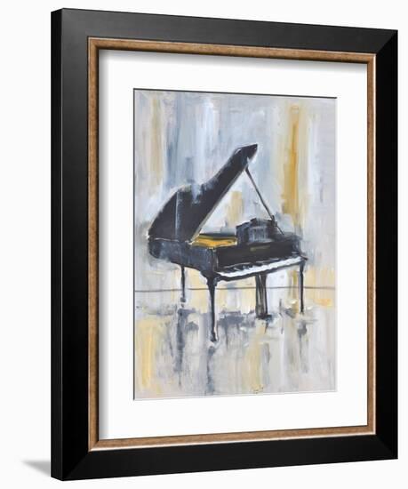 PIANO IN GOLD #2-ALLAYN STEVENS-Framed Art Print