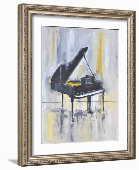 Piano in Gold II-Allayn Stevens-Framed Art Print