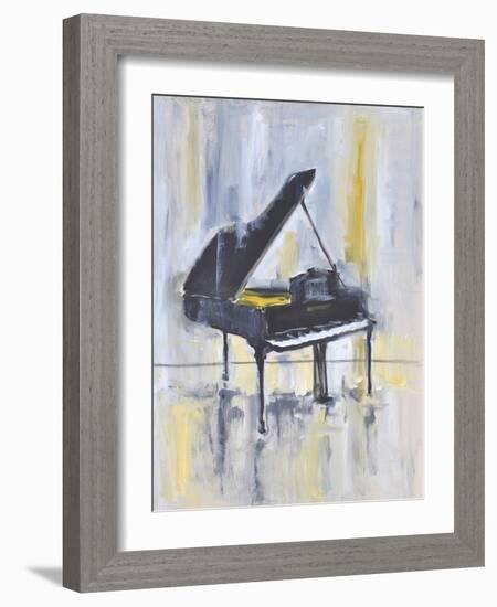 Piano in Gold II-Allayn Stevens-Framed Art Print